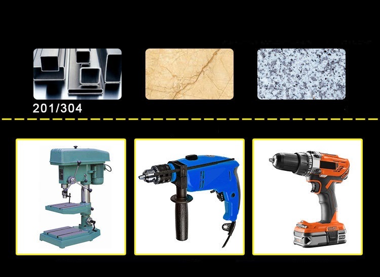 Round Shank Glass Drill Bits with Straight Tip for Drilling Glass, Ceramics, Bricks and Tiles (SED-GD-RS)