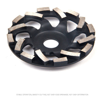 Turbo Wave Cup Wheels Diamond Cup Grinding Wheel with Shaped Thickening Segments (SED-GW-STS)