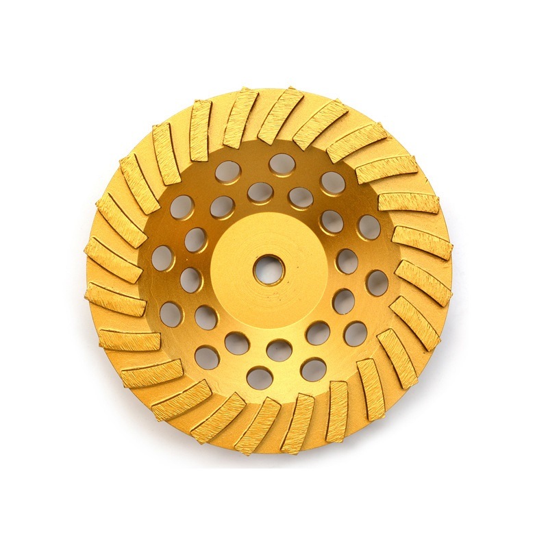 Turbo Wave Diamond Cup Grinding Wheel with Shaped Segments (SED-GW-TSS)