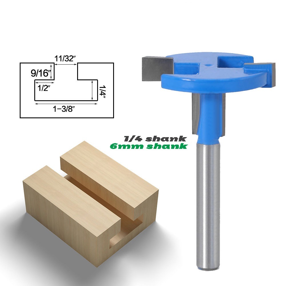 T Type Vertical Woodworking Tool Milling Cutter Wood Router Bits Set Wood Hole Cutter (SED-HC-TV)