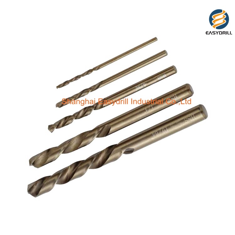 5PCS Straight Shank HSS Cobalt Drills Left Hand Twist Drill Bit for Metal Drilling with PVC Bag (SED-HTL5)