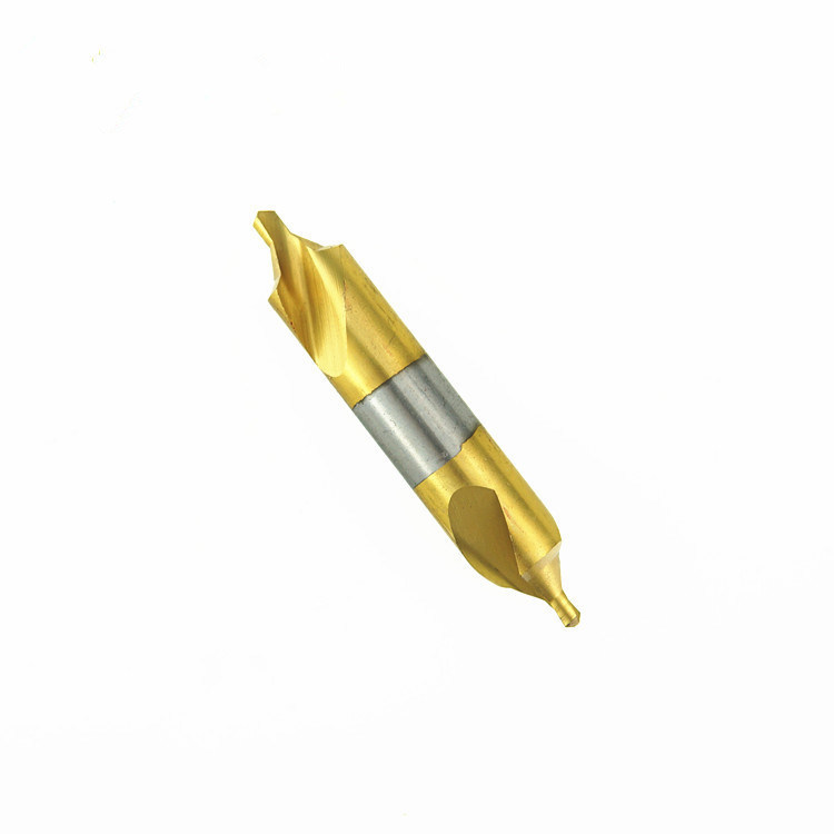 DIN333 HSS Drills Type B Tin Coated HSS Center Drill Bit for Center Drilling (SED-CDB)