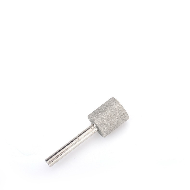 Shank 6mm Cylinder Type Electroplated Diamond Burrs/Diamond Mounted Points with Silver Coating (SED-MPCS-6)