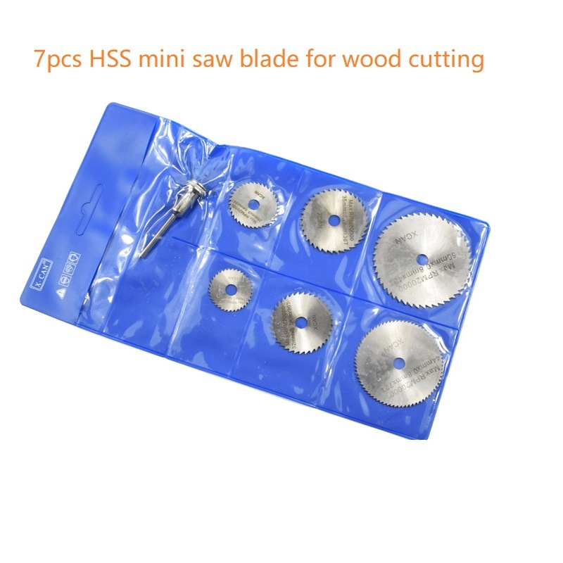 7PCS Set Mini HSS Saw Blade with Tin-Coated for Woodworking (SED-MSB7)