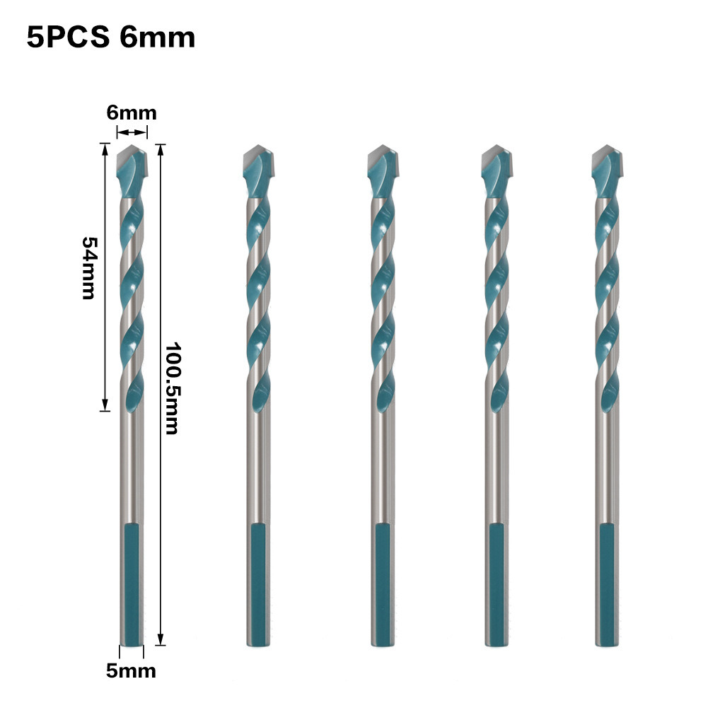 Carbide Tip Multifunction Drill Bits with Green Flute Coating for Drilling Stone, Steel, Glass, Concrete, Wood, Plastic, Brick and Tiles (SED-MTD-GRF)