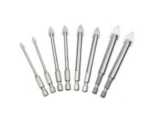 Diamond Tool Hex Shank Glass Drill Bits with Brown Coating (SED-GDBH)