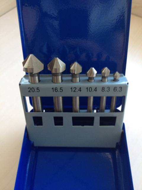 6PCS Metal Box HSS Countersink Drill Bits Set (SED-CS6-MB)