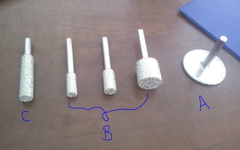 20PS Vacuum Brazed Diamond Mounted Burs Set in Blister Card (SED-MBS-VB20)