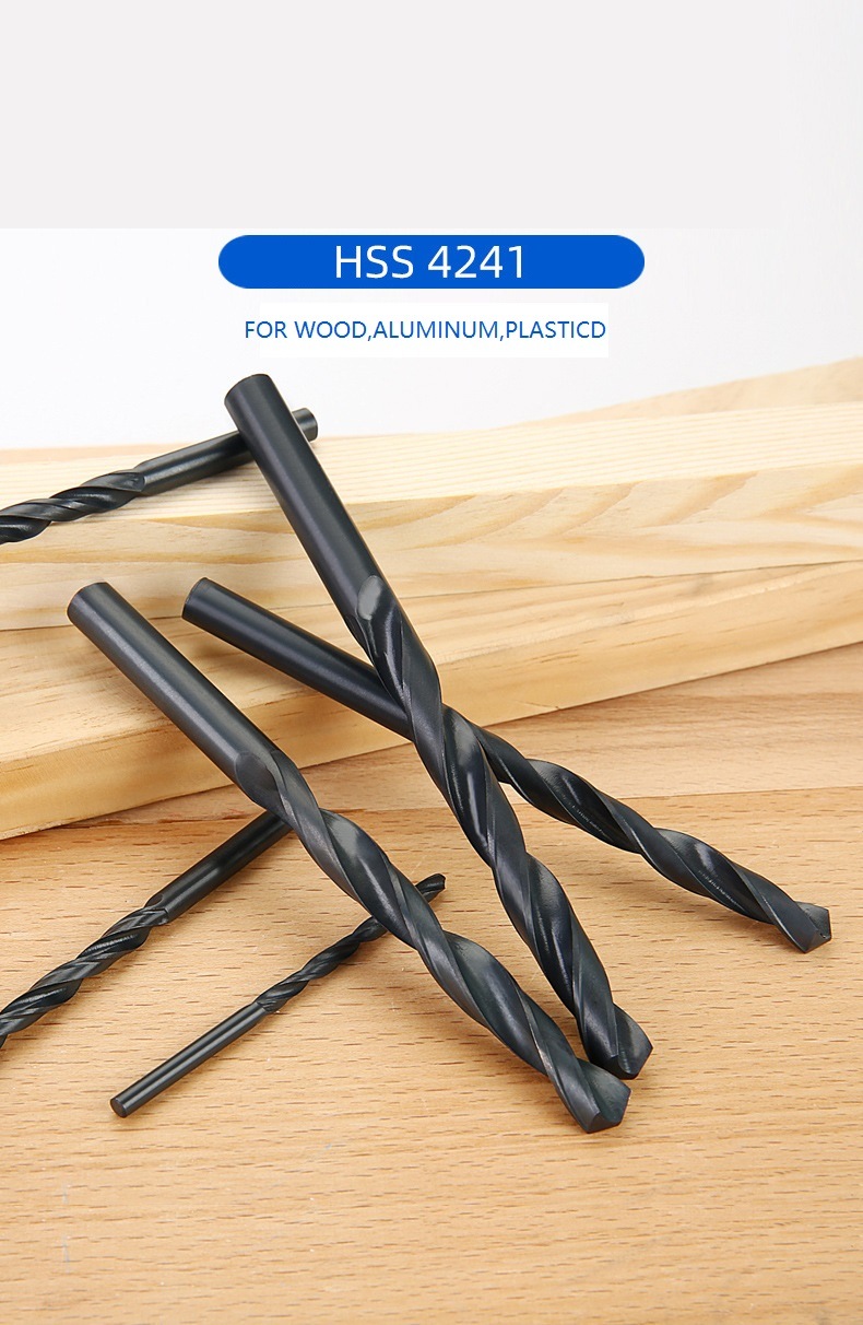 DIN338 HSS Drill Jobber Length Drills Straight Shank HSS Twist Drill Bit for Metal Stainless Steel Aluminium (SED-HS43)