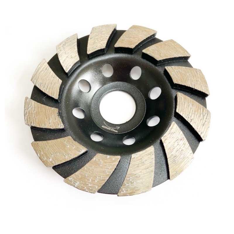 Turbo Wave Cup Wheels Diamond Cup Grinding Wheel for Masonry with Big Segments (SED-GW-TCB)