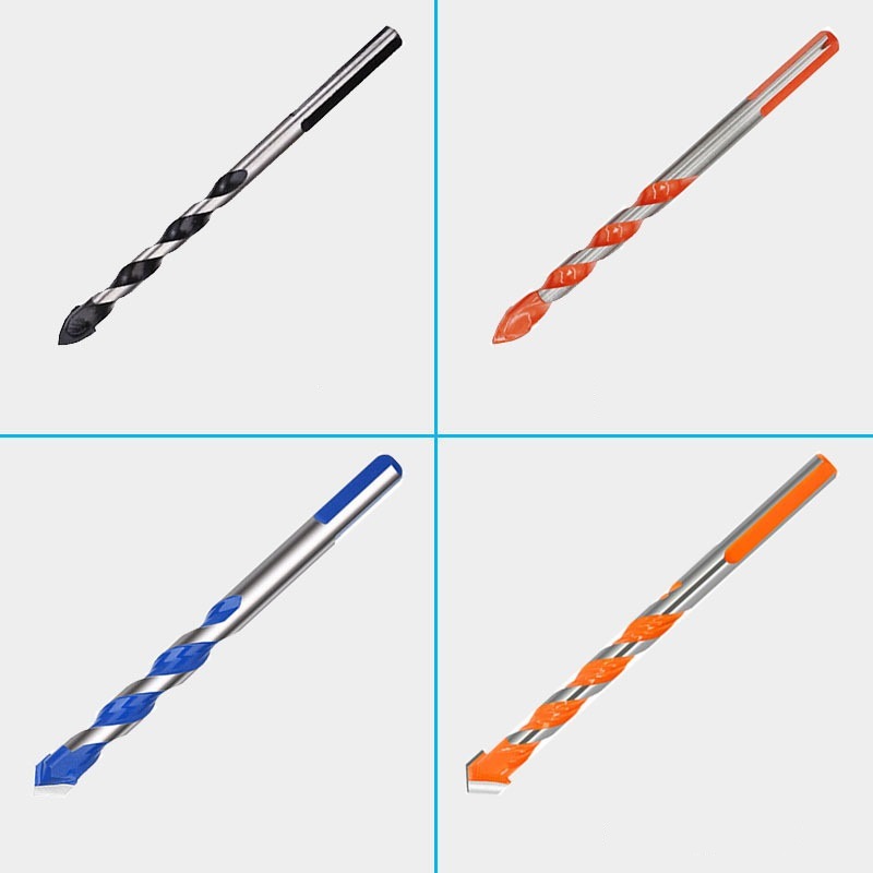 Carbide Tip Multifunction Twist Drill Bits with Straight Tip for Drilling Stone, Steel, Glass, Concrete, Wood, Plastic, Brick and Tiles (SED-MTD-TS)