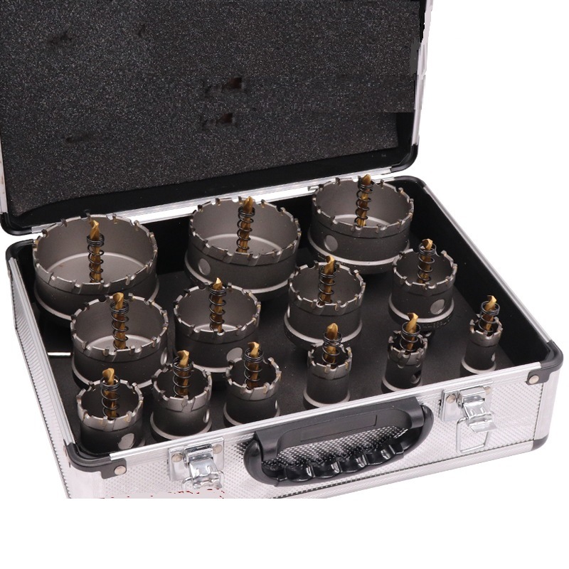 13PCS High Quality Tungsten Carbide Hole Cutter Tct Hole Saw Set in Box for Metal Cutting (SED-THS-S13)