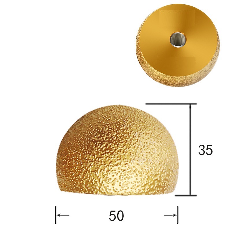 Vacuum Brazed Engraving Grinding Wheels Diamond Profile Wheel with Mushroom Shape (SED-PW-VBM)