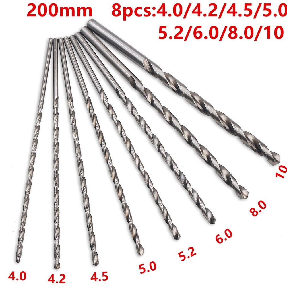 HSS Drills Extra Long Twist Drill Bit for Metal Stainless Steel Aluminium Drilling (SED-TDB-EL)