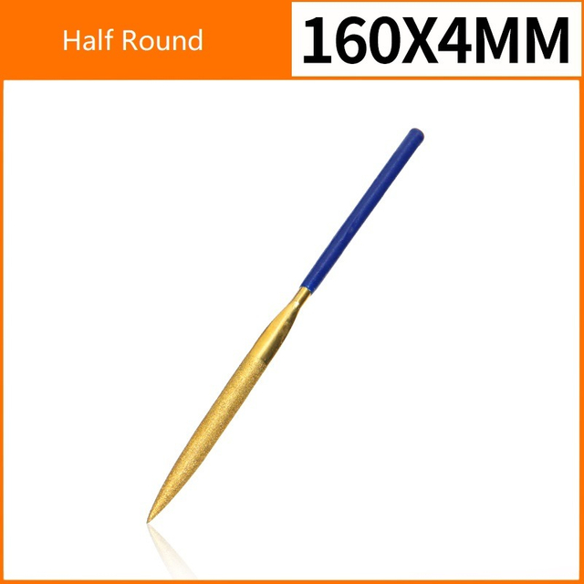 10PCS 4*160mm Diamond Tools Tin-Coated Diamond Needle Files Set in Box (SED-NFS10-TC4)