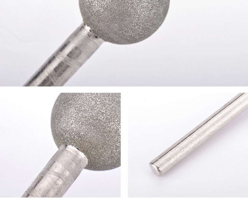 Ball Type Electroplated Diamond Mounted Points Diamond Burr with Silver Coating (SED-MPSE-B)