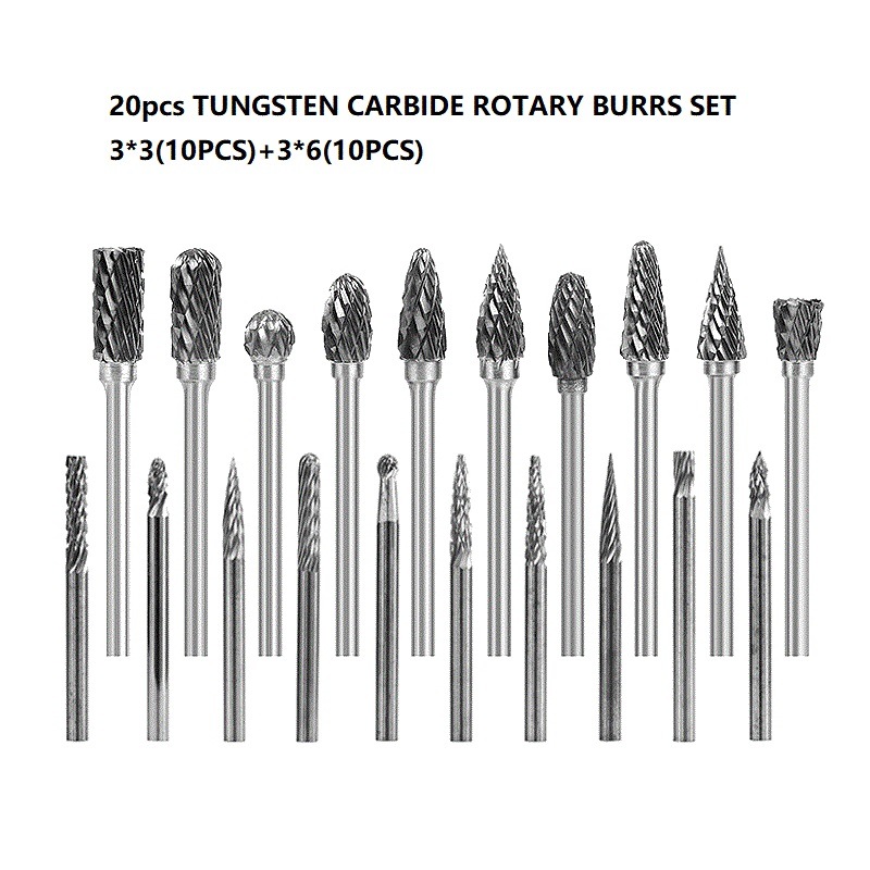 15PCS Carbide Rotary Files Tungsten Carbide Burrs Set (SED-RBS151)