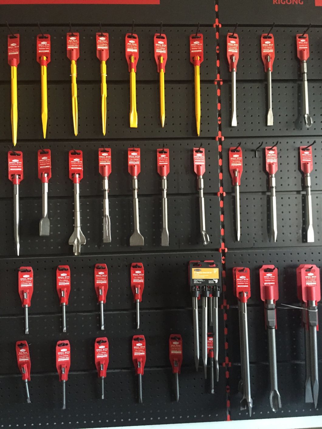 Fully Hex Shank Point Chisels with Collar (SED-PC-FHC)