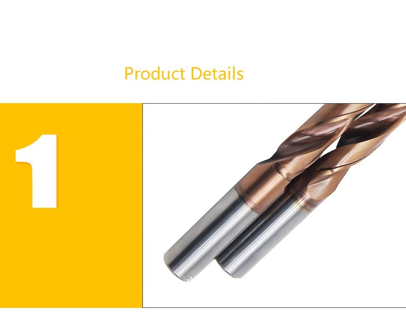 Straight Shank Tungsten Carbide Twist Drill Bit with Amber Coating (SED-CTD-SA)