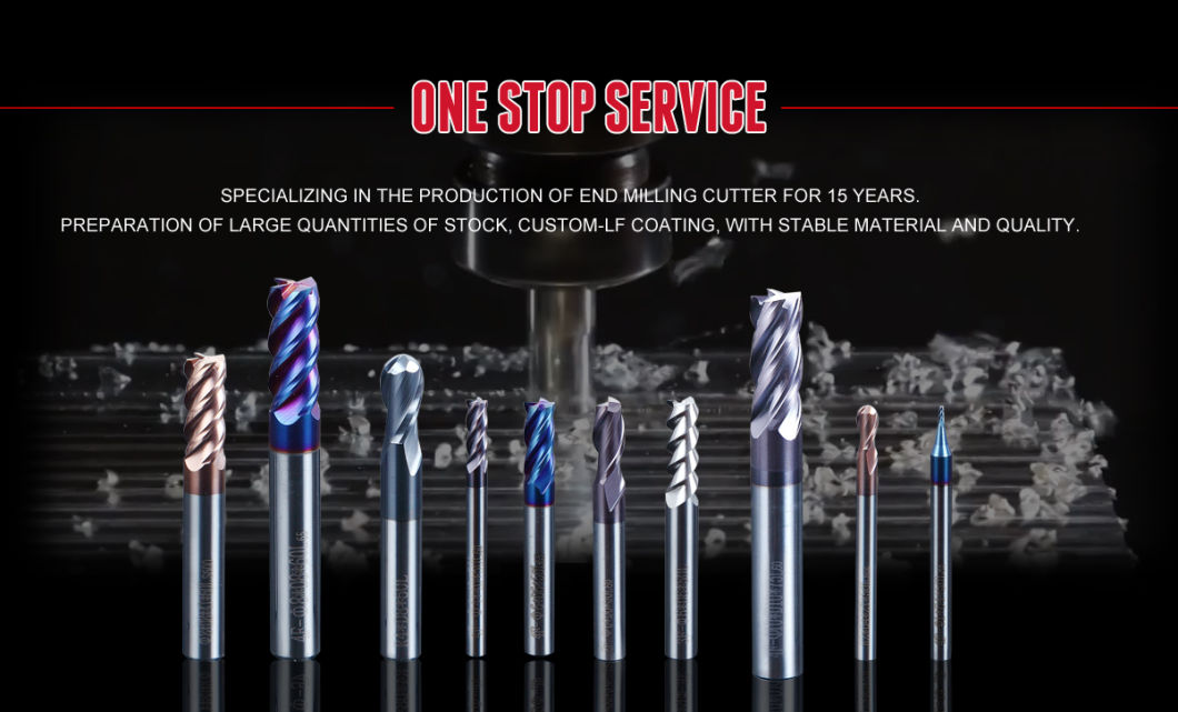 HRC50 2 Flutes 3mmx12X50L Polishing Solid Carbide End Mill for Aluminium (SED-EM-A1)