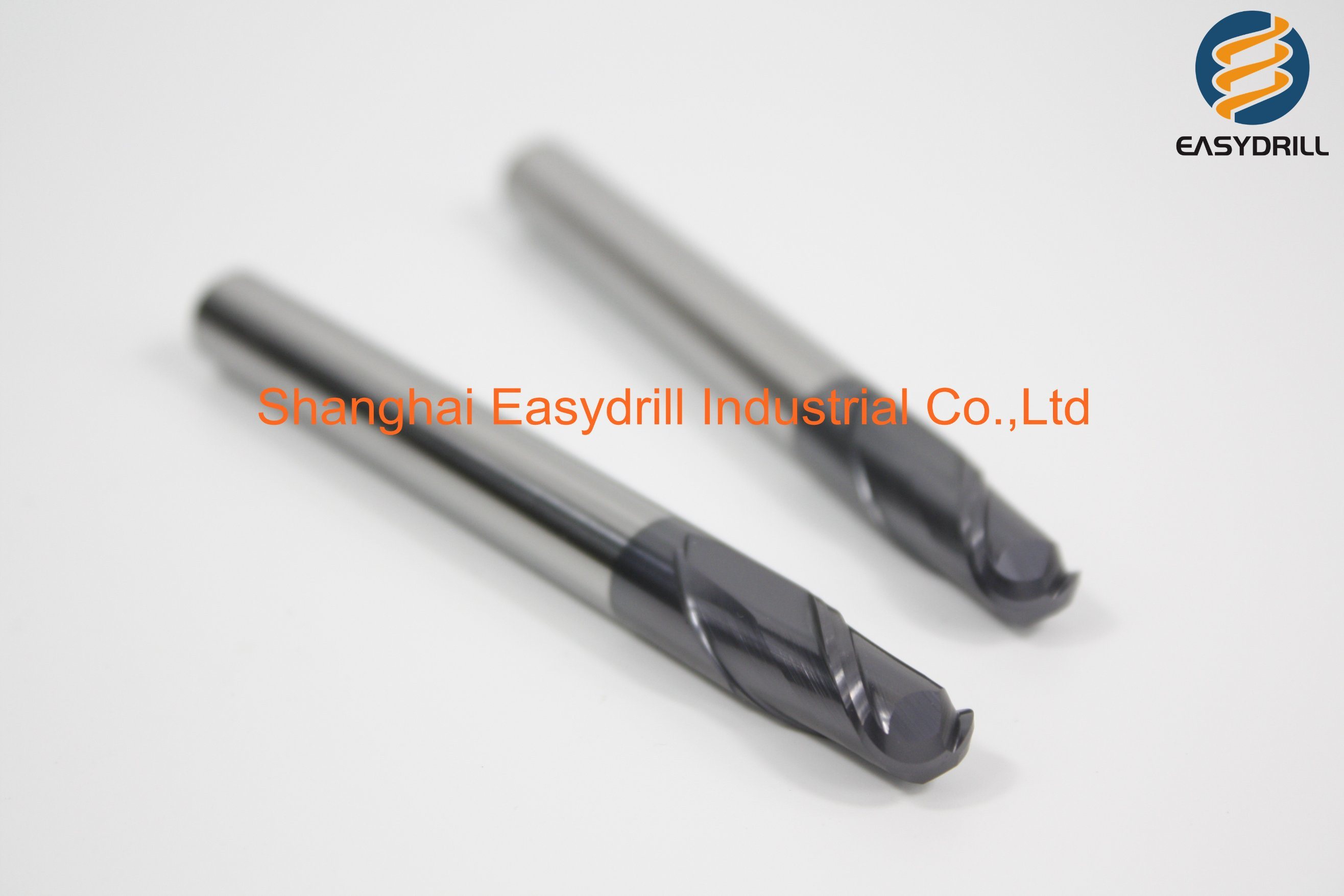 HRC 45 Tungsten Carbide End Mill Black Coating Ball Nose End Milling Cutter