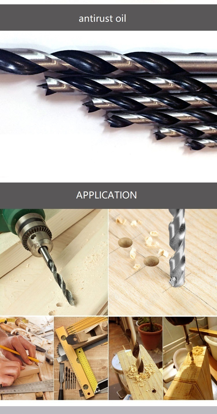 High Quality Milled Wood Brad Point Drill Bits (SED-BPD-MS)