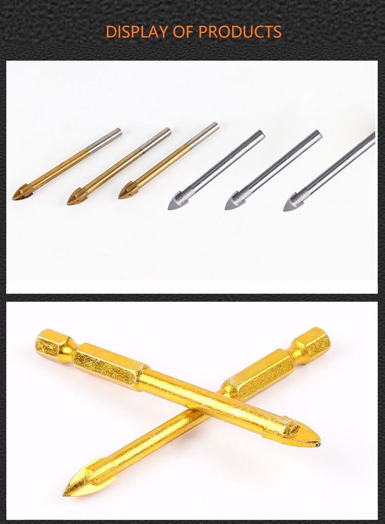 Chrome Coated Hand Tool Alloy Tip Glass Drill Bits (SED-GDC)