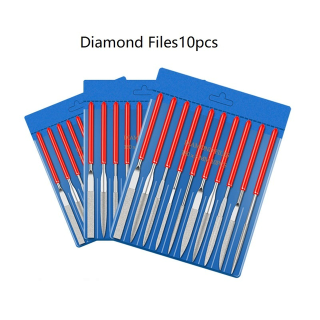 10PCS Diamond Tools Professionial Diamond Needle Files Set in PVC Bag (SED-NFS10)