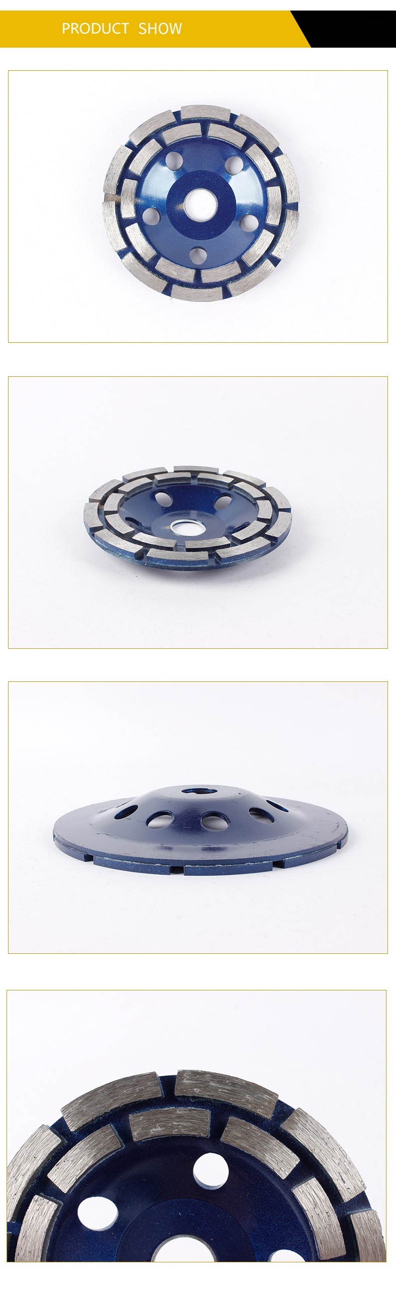 Double Row Turbo Grinding Cup Wheel with Aluminum Body (SED-GW-AT)