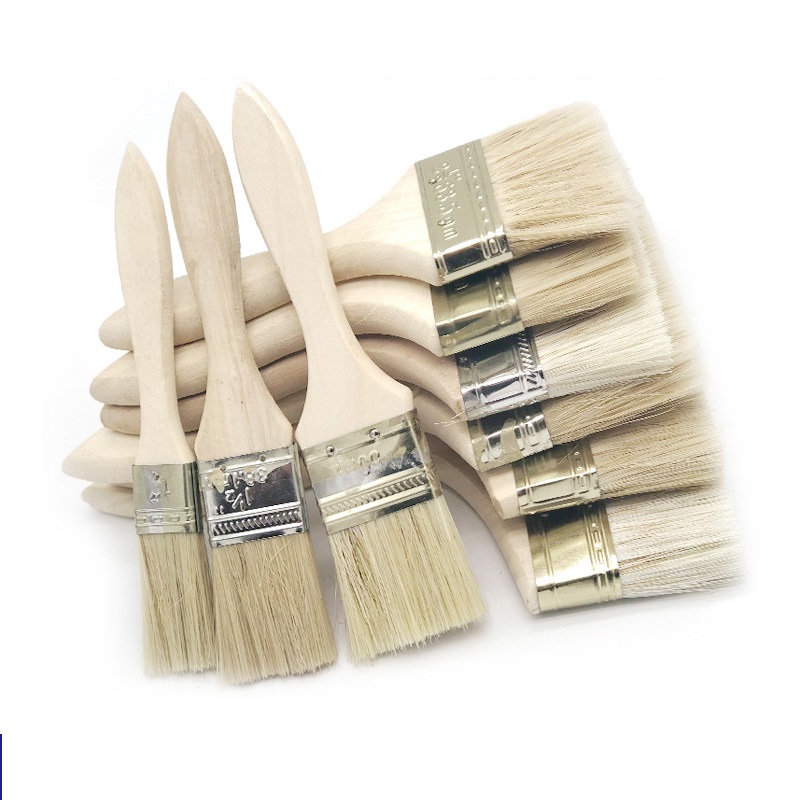 Wood Handle Paint Brush with bristle