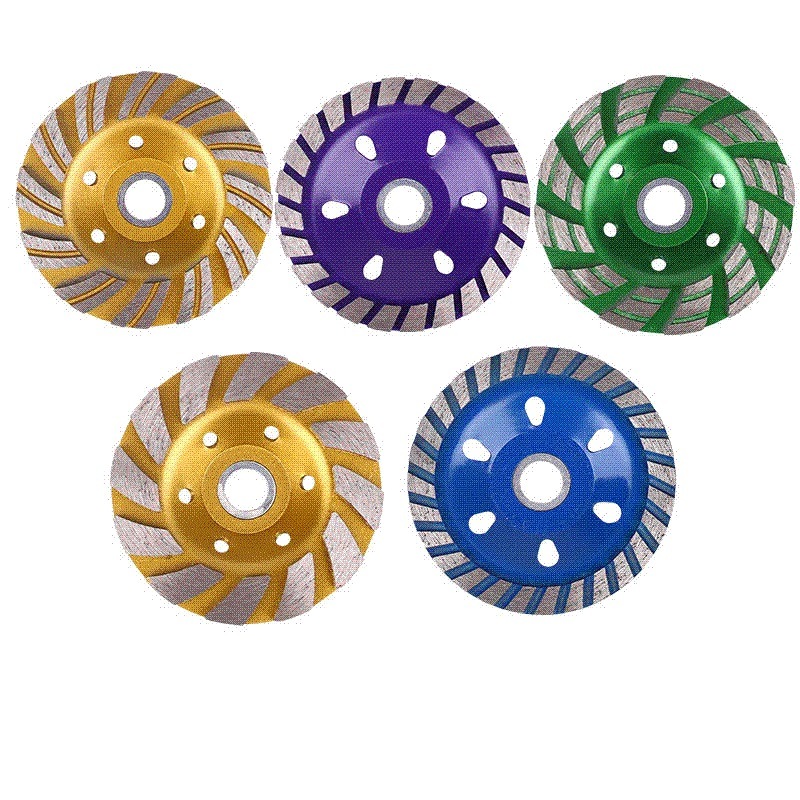 Turbo Wave Cup Wheels Diamond Cup Grinding Wheel for Masonry with Three-Stage Segments (SED-GW-TCTS)