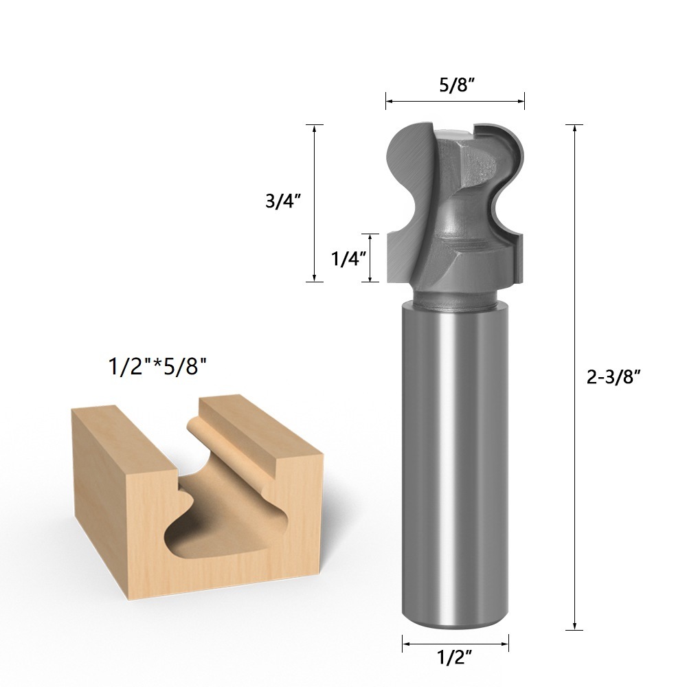 Double Arc Finger Bits Woodworking Milling Cutter (SED-MC-DA)