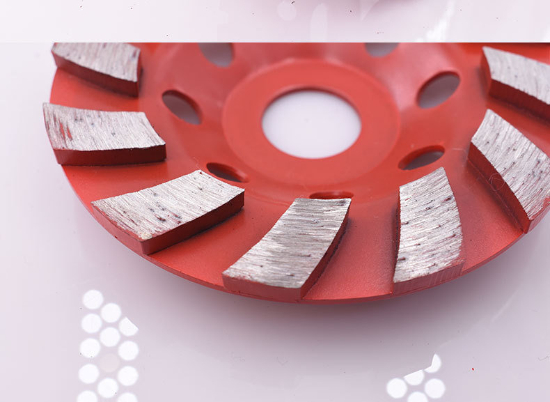 Turbo Wave Cup Wheels Diamond Cup Grinding Wheel with Shaped Thickening Segments (SED-GW-STS)