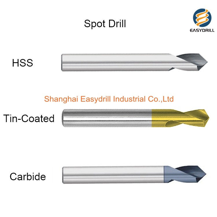 HSS Drills Tin-Coated HSS Spot Twist Drill Bit for Center Metal Drilling (SED-HSDT)