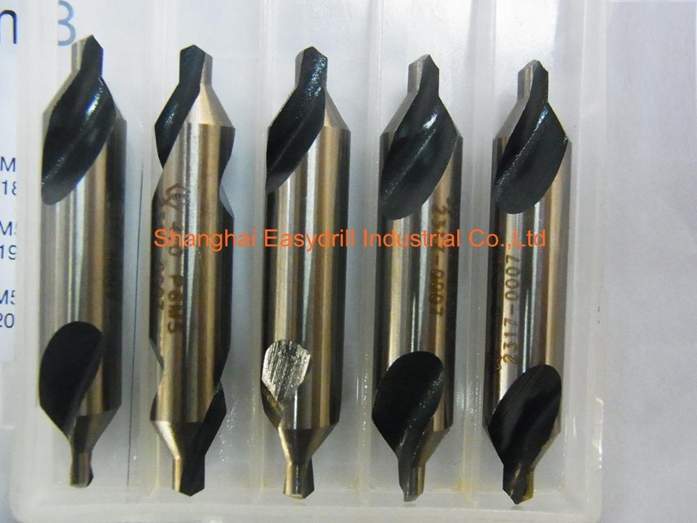 DIN333 Tin-Coated HSS Spot Center Drills for Centre Drilling (SED-SCD-T)