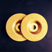 Vacuum Brazed Diamond Cup Grinding Wheel with Continous Rim (SED-GW-VBC)