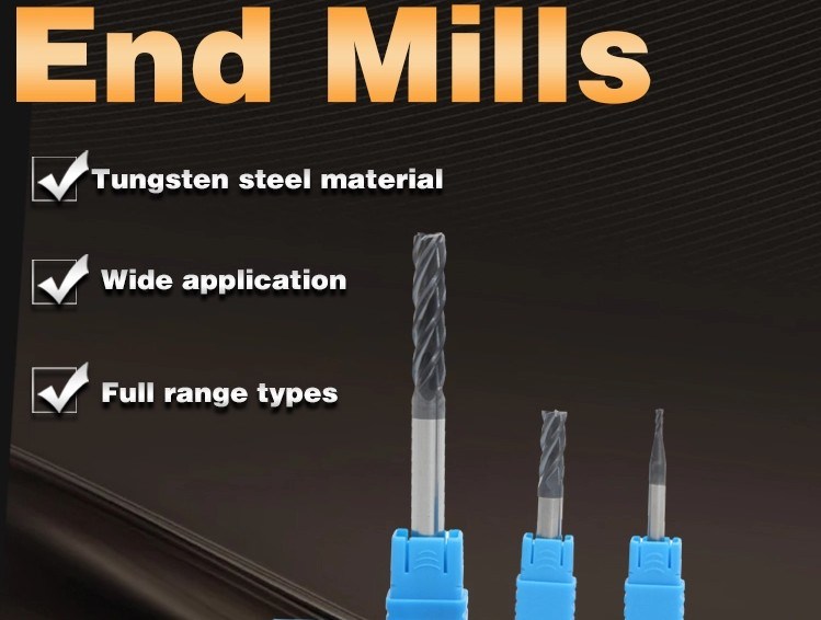 HRC50 2 Flutes 3mmx12X50L Polishing Solid Carbide End Mill for Aluminium (SED-EM-A1)