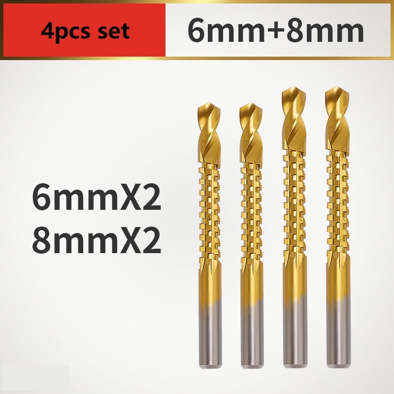 4PCS HSS Saw Drill Bits Set for Woodworking (SED-HSD4)