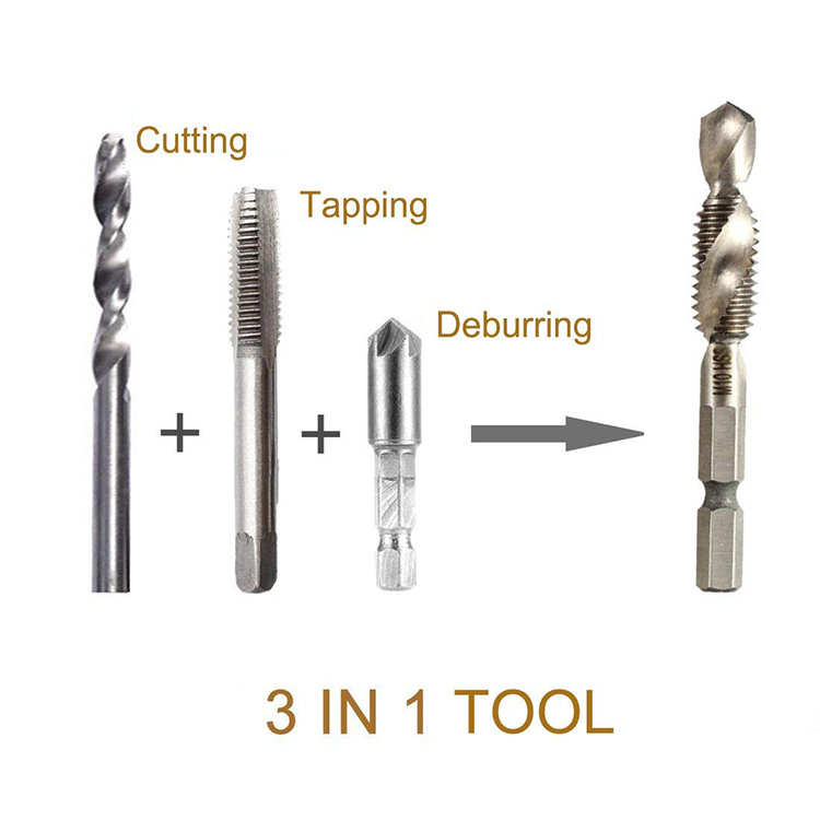 7PCS Combined Drills HSS-G Countersink Drill Bit HSS Multifunction Drill Bits in Metal Box (SED-CDB-S7)