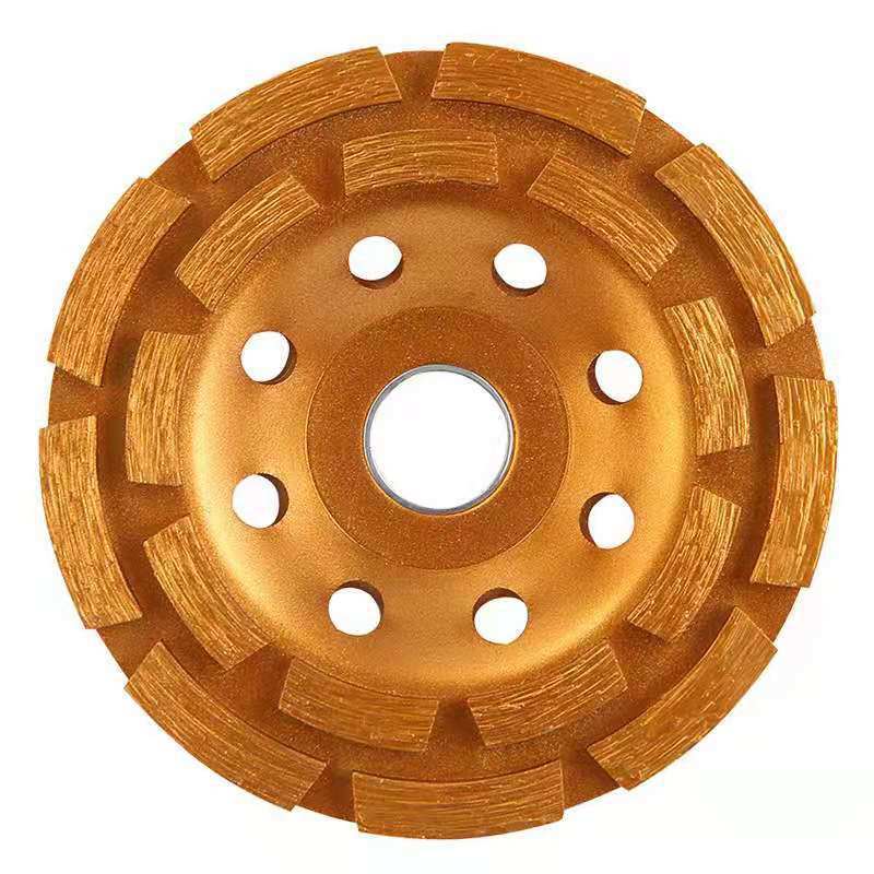 Diamond Tool 180mm Double Row Diamond Grinding Wheel for Concrete, Stones (SED-GW-DR)