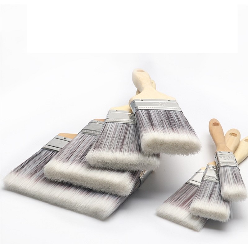wood handle paint brush with PET filament (4)