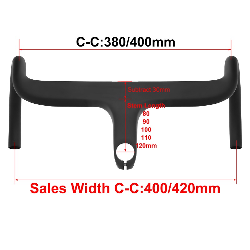 Carbon fibre Handlebars - Lightweight, Ergonomic & High-Rigidity