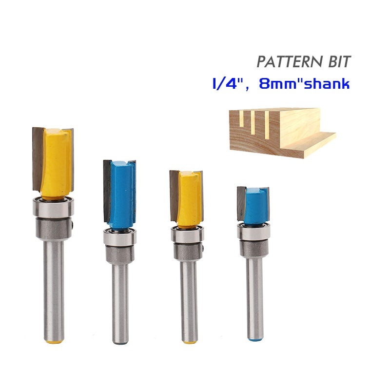 Vertical Type Flush Trim Bits Wood Router Bits Milling Cutter with Double Sides