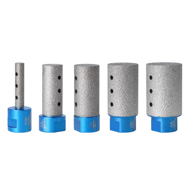 5PCS M14 Connetion vacuum Brazed Diamond Profile Router Bits Set with Straight Edge (SED-PRB-VM14S5)