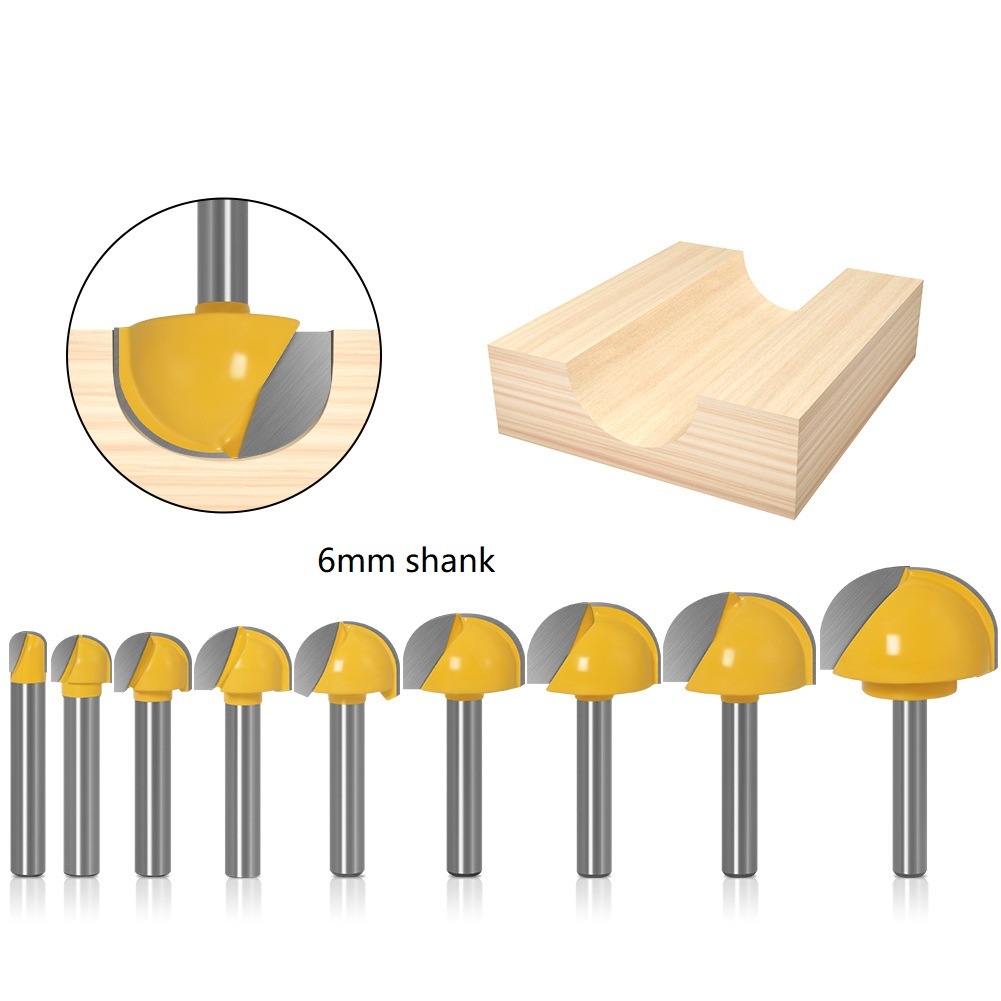 Woodworking Tool Round Bottom Wood Milling Cutter Wood Router Bits Set Wood Hole Cutter (SED-HC-RB)