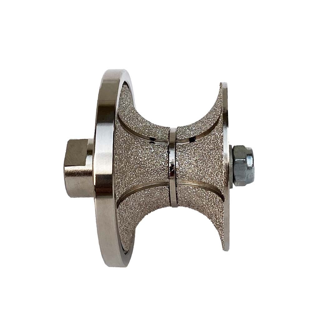 vacuum Brazed Full Bullnose Diamond Profile Wheels (SED-PW-VB)