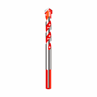 Carbide Tip Multifunction Drill Bits with Red Flute Coating for Drilling Stone, Steel, Glass, Concrete, Wood, Plastic, Brick and Tiles (SED-MTD-RF)
