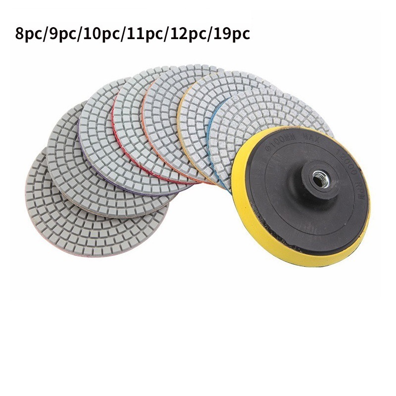 8PCS Diamond Polishing Pads Set for Masonry (SED-PP-S8)