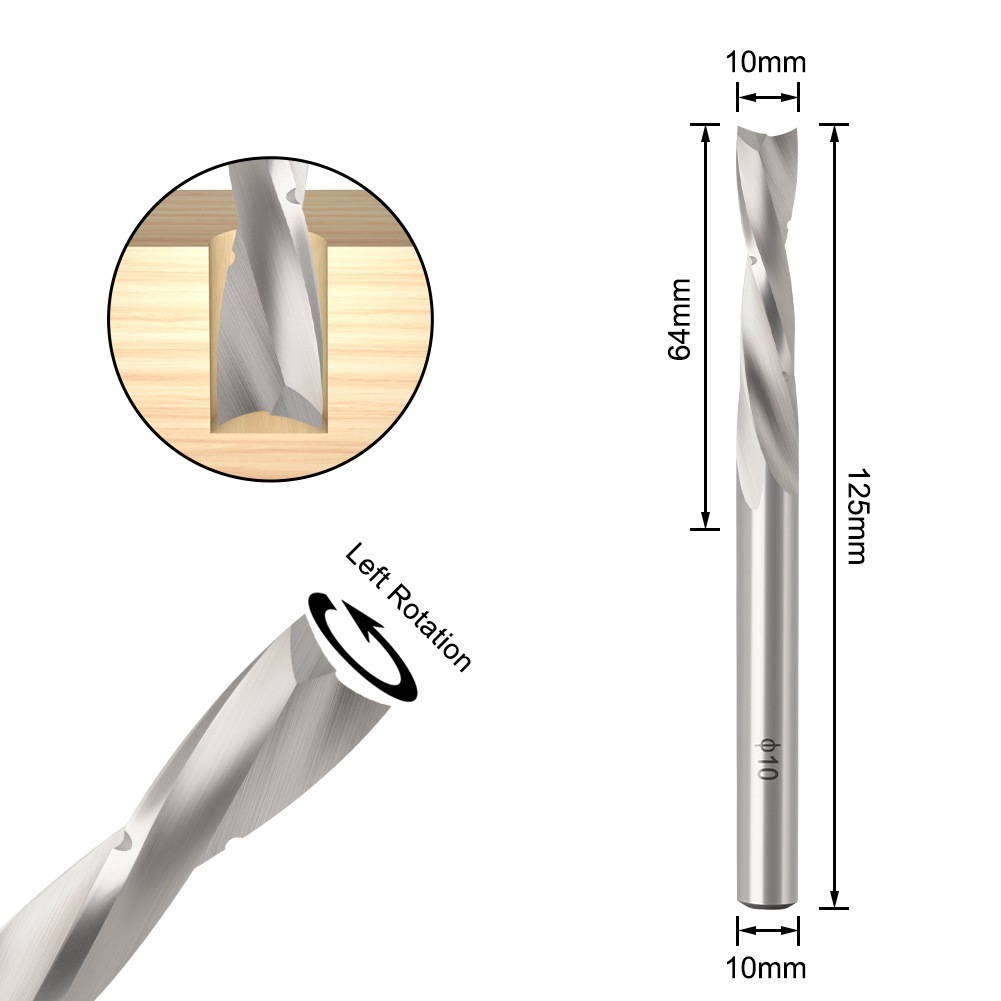 10*125mm High Speed Steel Spiral Grooving HSS Twist Drill Bits (SED-TS-SG)