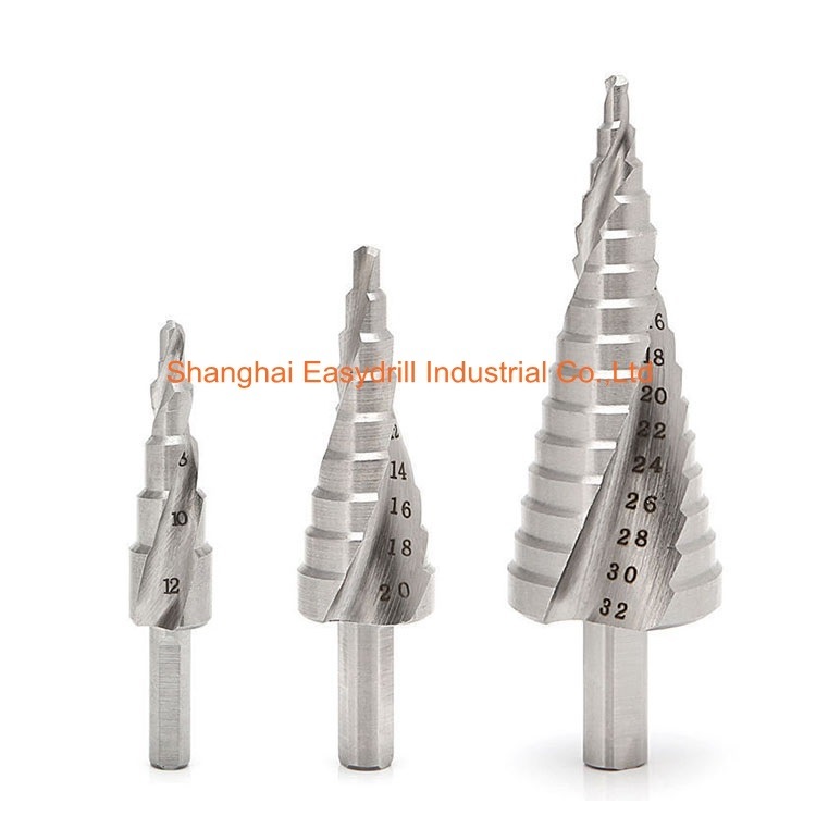 HSS Drills Spiral Flute Original Surface Coating HSS Step Drill Bit (SED-SD-SFOS)